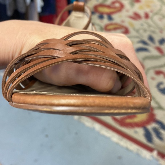 J. Jill Cherie stack heel huaraches cognac 9.5M - Picture 7 of 7